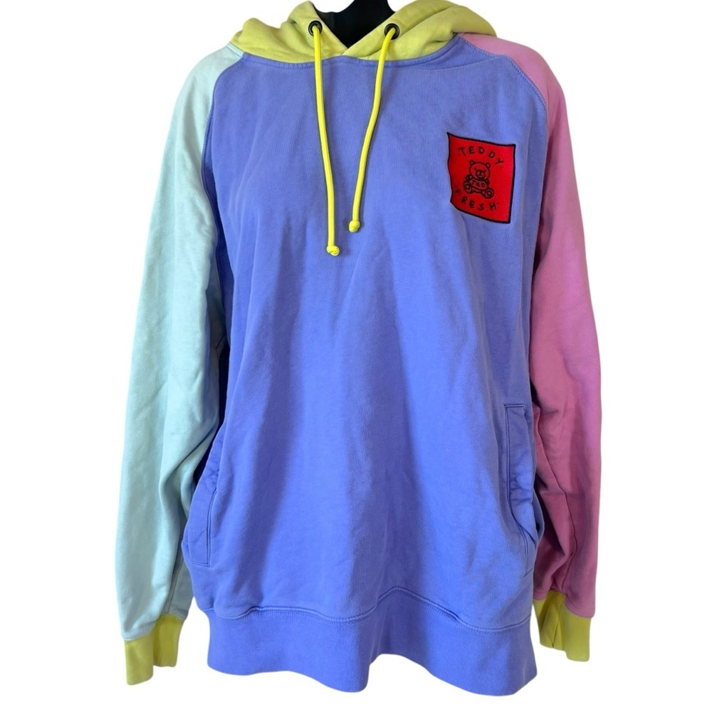 Teddy Fresh Color Block Unisex Hoodie